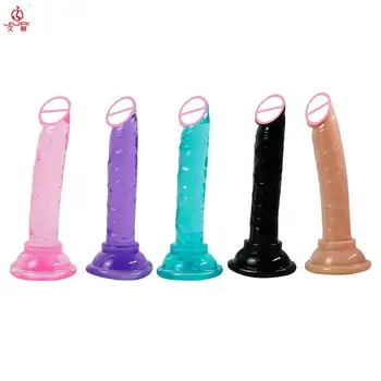 Jiuai praktiškas Siurbimo Puodelis Želė Didžiulis Dildo Analinio Sekso Žaislus Moteris Kelis Dydis Butt Plug Masturbacija Produktus