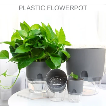 Kabo Plastikiniai Sienos Sodinamoji Krepšelį Dual Layer Laistyti Gėlių Vazonas Vaza Sodinimo Turas Automatinė Laistymo Sodinamoji