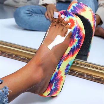 KARINLUNA Didelis Dydis 36-43 naujas mados spalvinga moterų šlepetės platformos pleištai vasaros šlepetės moterims atsitiktinis sandalas batus moteris