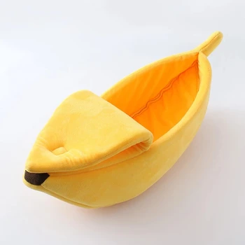 Katė Lova Šuo Mielas Bananų Formos Namų Augintinio Kilimėlis Nešiojamų Pagalvėlės Tvirtos Uždarytas Juokinga Veislynas Kūrybiškumą Prekes