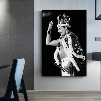 Killer QUEEN - Freddie Mercury Legenda Drobės Paveikslai Skandinavijos Plakatai ir Spausdina Sienos Menas Nuotraukas Gyvenimo Namų Dekoro