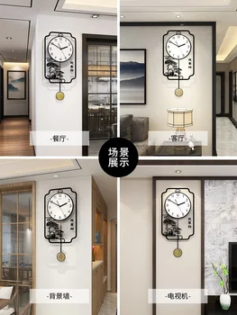 Kinijos Sieninis Laikrodis Kambarį Mados Atmosferos Kūrybos Silent Laikrodis Apdailos Laikrodžiai Sienos, Namų Dekoro Bb50
