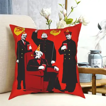 Komunistų Partijos Aikštėje Pagalvės Užvalkalą Poliesteris Dekoratyvinės Pagalvės, Stalinas, Leninas Marksas Mao Castro Marksizmo Socializmo Užvalkalas