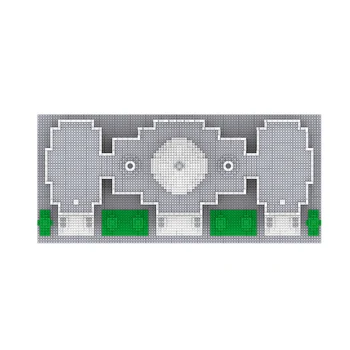 Lezi 8045 Pasaulio Architektūros JAV Capitol Kongresas Eglutė 3D Modelis 
