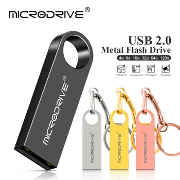 Metalo USB Flash Drive 64gb Pen Drive 16GB 8GB, USB 2.0 Flash Memory Stick Pendrive 32gb 128gb vandeniui Pen Drive usb diską
