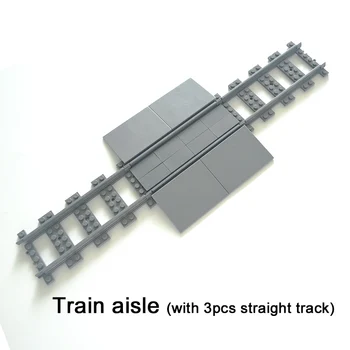 Miesto Traukinių Bėgių Kelio Traukinio Lanksčių Bėgių Geležinkelio Tiesiai Lenkti Bėgiai Kūrimo Bloką Plytų Modelis Suderinamas Visų Markių Žaislai