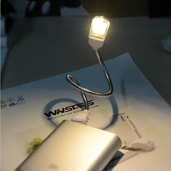 Mini USB LED Stalo Lempa Nešiojamų Skaityti Stalas Šviesos 3 8 12 24Leds Knygos Naktį šviesos Žibintuvėlis, Kempingas Galia Banko Sąsiuvinis