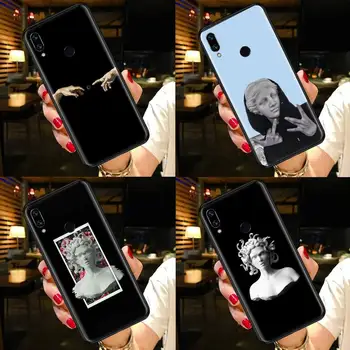 Mona Lisa Meno Van Gogh David Telefoną Atveju Xiaomi Redmi pastaba 7 8 9 A t k30 max3 9 s 10 pro lite