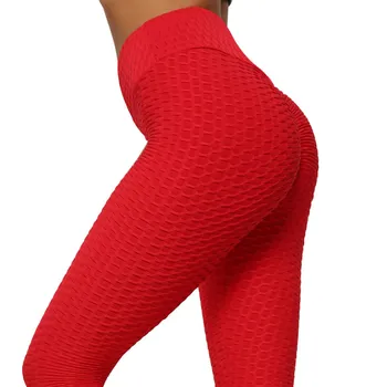 Moterų Fitneso Antblauzdžiai Raudona Seksualus Sportinės Moteriškos Laisvalaikio Kelnės High Waisted Vientisos Spalvos Veikia Antblauzdžiai Treniruotės Pants Plus Size