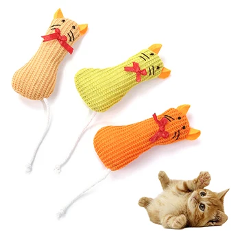 Naminių Kačių Kačiukų Pliušinis Pelės, Žiurkės Lėlės Katžolių Juokingas Interaktyvus Bite Kramtyti Žaislas