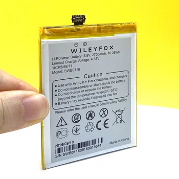 Naujas Originalus 2700mAh Baterija Wileyfox Swift 2 / 2 Plius SWB0116 Sandėlyje Telefonas Aukštos Kokybės Baterija