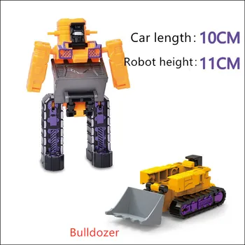 Naujas Žaislas Automobilių Buldozeris Ekskavatorių Robotas Žaislas 2 in 1 Miestas Mini Statybos Sunkvežimių Keičia Robotas Vaikams Robotas Žaislai Dovana
