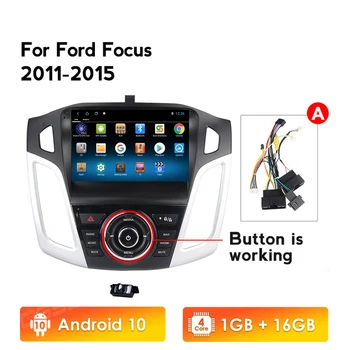 OSSURET Automobilių Android GPS Navigacijos, Grotuvo Ford Focus Mk 3 3 2011 2012 2013 Auto Multimedia, Radijo, Vaizdo 4G-WIFI
