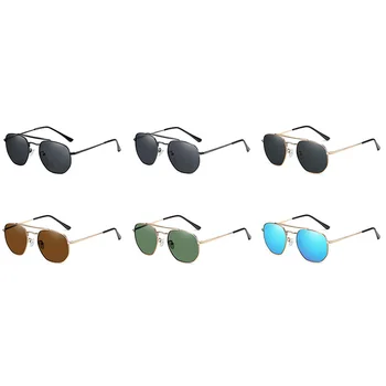 Peekaboo mėlyna, poliarizuota akiniai nuo saulės vyrams retro stiliaus aikštėje rėmo vyras saulės akiniai uv400 vairavimo metalo lauko vasaros 2022