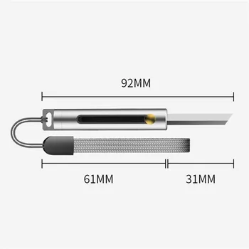 Peiliukas Nešiojamų Micro Peilis Kišenėje Popieriaus Peilis Ištraukiamas Įrankis Keychain Kūrybos Lankstymo Ištraukiama Stovyklavimo Įranga