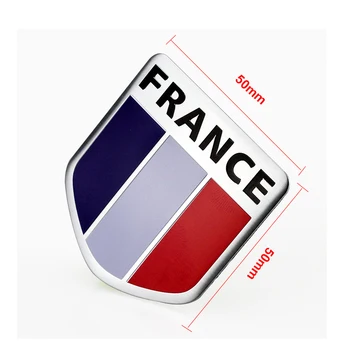 Prancūzijos Vėliavas Ženklelis 1 vnt Automobilių Lipdukai Langą Lipdukai Shield Stiliaus Eksterjero Reikmenys Herbas Automobilių Kėbulo Lipdukas
