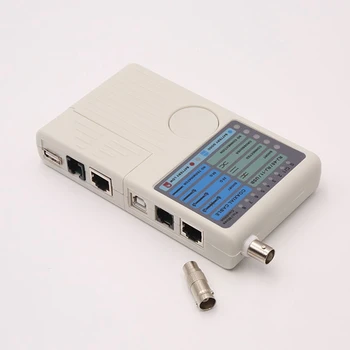 RJ11 RJ45 USB BNC LAN Tinklo Kabelių Testeris Nuotolinio LAN Kabeliai Tracker Detektorius 4 1 Greitai Testeris Įrankis