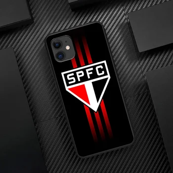 Sao Paulo FC Telefono dėklas, Skirtas Iphone 5 5S SE 2020 6 6S 7 8 Plius 11 12 X Mini XS XR Pro Max black Bamperis 3D Hoesjes Gana Dangtis