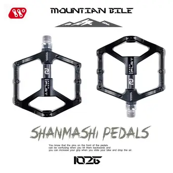 SHANMASHI Dviračio Pedalas Kalnų Dviratis BMX Žingsnis Lauko Jojimo Sporto Patvarus Pedalo 1026 Aliuminio Lydinio Guolio Pedalas