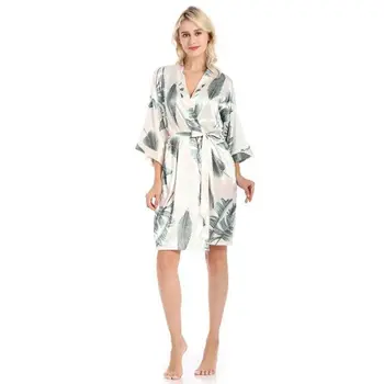 Skraiste Karšto megztinis moteriška pižama modeliavimas šilko spausdinimas, didelio dydžio namų paslauga chalatas naują pižamą moterų pižama