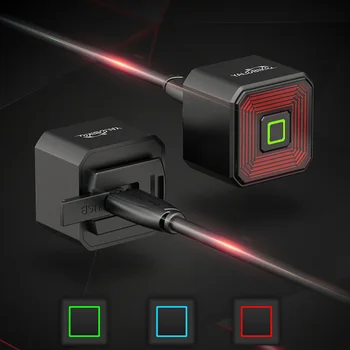 Smart Nuoma Uodegos Šviesos Pažangi LED Stabdžio Jutiklis Dviračių Šviesos USB Įkrovimo MTB užpakalinis žibintas