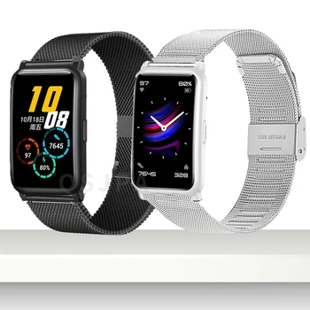 Sporto Milano Žiūrėti Juostos Huawei Honor Žiūrėti ES Smart Laikrodžiai Minkšta Guma, atsparus Vandeniui Riešo Dirželis Watchband Apyrankę Correa