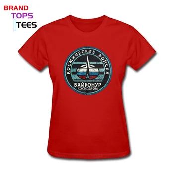 SSRS Rusijos Kosmodromo Kosminių Jėgų Emblema Marškinėliai 30 Metų Baikonūro T-shirt, Derliaus Proginio CCCP SOVIETŲ PROPAGANDOS Marškinėlius