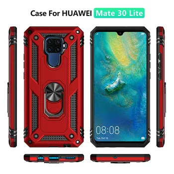 Sunkiųjų Šarvų Atveju, Huawei Mate 30 Pro 20 Automobilių Žiedo Laikiklio Dangtelis P20 Lite P Smart Z Garbę 8S 8A Y5 Y6 Y7 Y9 Premjero 2019