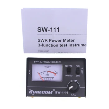 SURECOM SW-111 100 Vatų 27-30MHz SWR / Power Metras, skirta CB Radijo Antena Bandymo SWR arba Santykinę Galią,