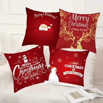 Taoup 1pc Raudona Linksmų Kalėdų Užvalkalas Kalėdų Papuošalai Kalėdų Dekoracija Namuose Noel 2021 Naujųjų Metų Dovanos Kalėdos Santa Claus