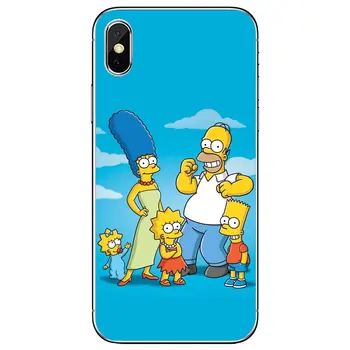 The-Simpsons-Tapetai-Filmukai-Anime Huawei 30 P40 P20 P7 P8 P9 P10 Lite Plus Pro 2016 2017 Mini Silikono Atveju
