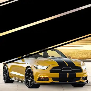 Universalus Lenktynių Stiliaus Dual Ralio Juostelės Grafika Vinilo Lipdukai Mustang GT Stiliaus Automobilio viso Kūno Lipdukas ekspertas