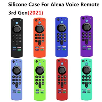 Už 2021 Alexa Balso Nuotolinio Gaisro TV Stick Silikono Padengti 3rd Gen Atveju Išvengti Nuostolių Galinį Dangtelį Ir išimkite Bateriją susidūrimų vengimo