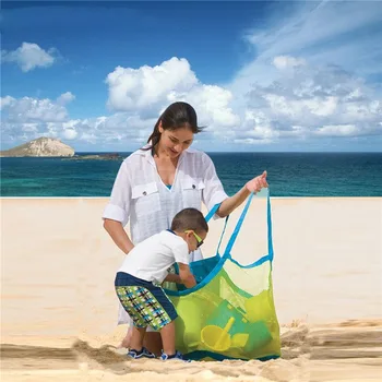 Vaikams Kūdikių Atlikti Paplūdimio Žaislai, Smėlio Toli Paplūdimio Krepšyje 20 Spalvų Atviras Maišelis Nešti Akių Vaikiškų Žaislų Saugojimo Sulankstomas Paplūdimio Tinklinio Krepšiai