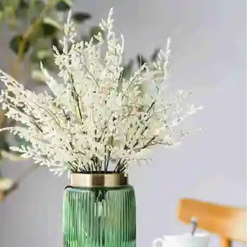 Valentino Žolės Pluoštas Putų Dirbtinės Gėlės, Namų Stalo Apdailos Gėlių Kompozicijų Prekių Netikrą Augalai