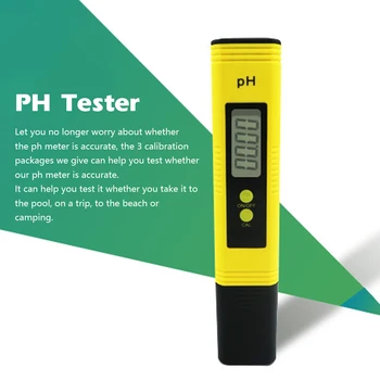 Vandens Kokybės Testeris PH-Metras PH Matavimo Skaitmeninis Ekranas PH Testeris Pen