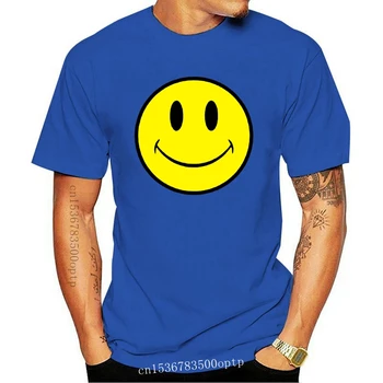 Vasaros T Shirt Mens rūgšties namas marškinėliai smiley veido