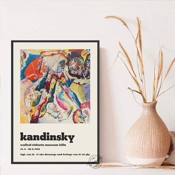 Wassily Kandinskis Plakatas Derliaus 1960-ųjų, Galerija ir Muziejus, Drobė Menas Spausdinti abstrakčiosios Tapybos Sienos Nuotrauka Namų Dekoro