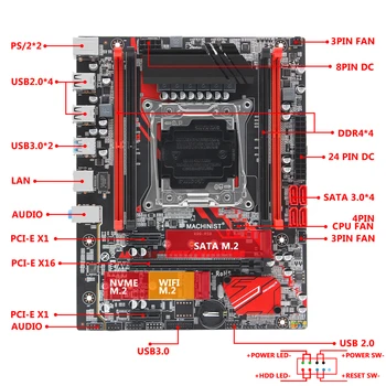 X99 Plokštė LGA 2011-3 Intel Xeon 