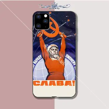 Yinuoda Jurijus Gagarinas soft black telefono dėklas funda 