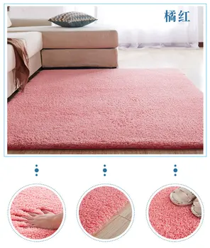 Šiaurės pūkuotas kilimas, kilimai, miegamojo/gyvenamasis kambarys stačiakampio dydį, pliušinis anti-slip minkštus balta rožinė raudona 7 spalvų