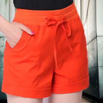 Šortai 2021 m. vasarą naujas mados 6 spalvų medvilnės skalbiniai moterų šortai atsitiktinis chic aukšto juosmens šortai vasaros gatvės shortss moterims