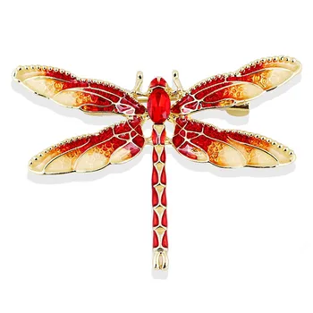 Žavinga Moteris Prabangus Dragonfly Kristalų Segė Gražių Kalnų Krištolas Šalikas Pin Papuošalai, Drabužiai, Aksesuarai-Geriausia Dovana Draugui