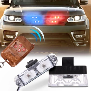 1--2 Apakinti Multi-mode LED Automobilių Blykstės Šviesos Pleištas Lempos, LED Lemputės Flash Drive-by-wire Policijos Šviesos Auto Automobilis Priedai