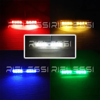 10 x LED Flash Lempa 24V Sunkvežimis, Motociklas, Priekabos Šoniniai Žibintai Policijos Flasher Stroboskopai, Automatinis Automobilio Grotelės Bamperio Strobe Šviesos
