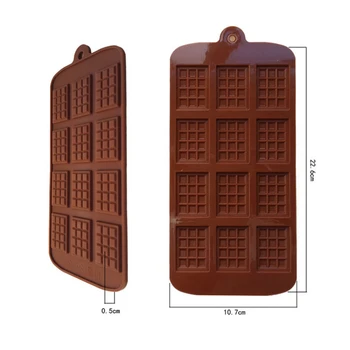 12 schokolade Silikon Formos Minkštas Patisserie Pelėsių Kuchen Modus Dekoration Backen Zubehr