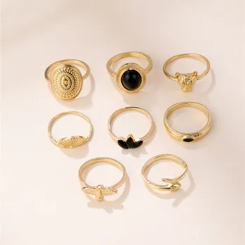 2021 Kūrybinių Mados Žiedai Specialus Pasiūlymas Žiedas Piršto Žiedą, Bohemiškas Stilius Žiedas Nustatyti Derliaus Piršto Žiedą Nustatyti 8pcs