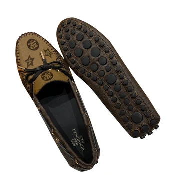 2021 naujas stilius Doudou batai moterų avalynė kvėpuojantis lankas vieną pedalą tingus batų vairavimo batai plokščiadugnis laisvalaikio bateliai