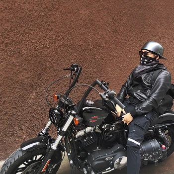 2021 Naujų Atidaryti Veido Pusė Motociklo Vintage Retro Šalmas Motociklų Beisbolo Kepuraitę Šalmai Motoriniu Dviračiu Motokroso Vyrai Moterys