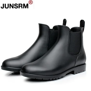2021 Vyrų gumos lietaus batai mados black 